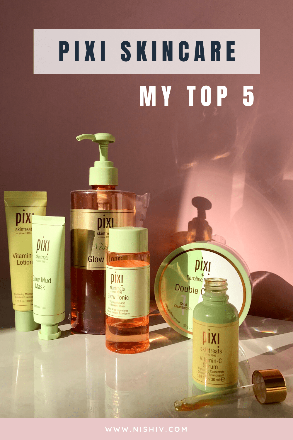5 Pixi Skincare products