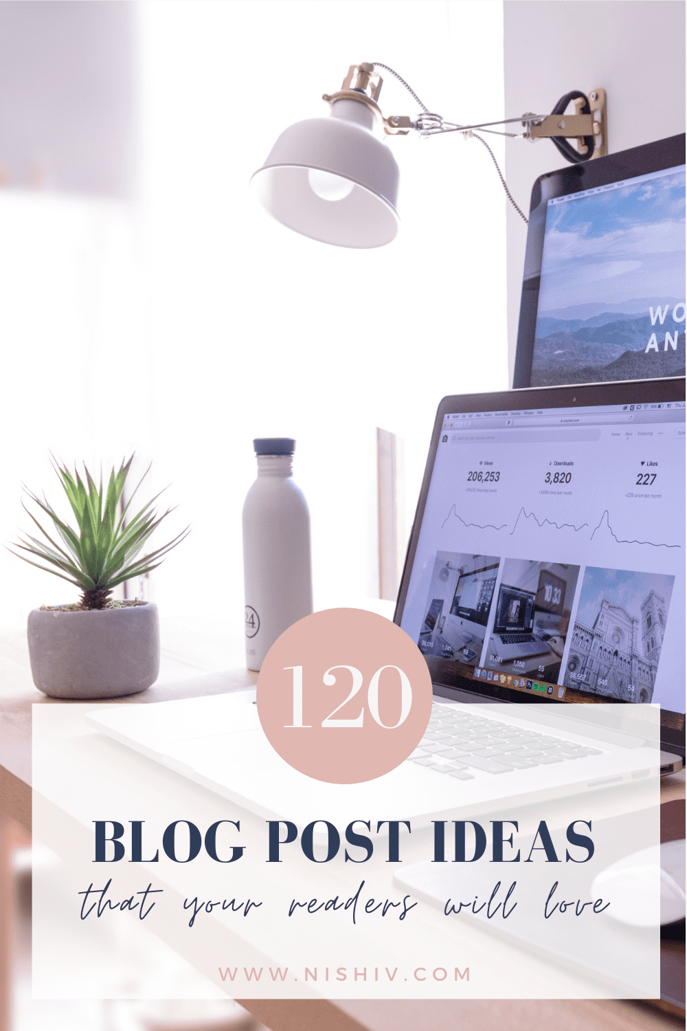 pinterest image for 120 blog post ideas