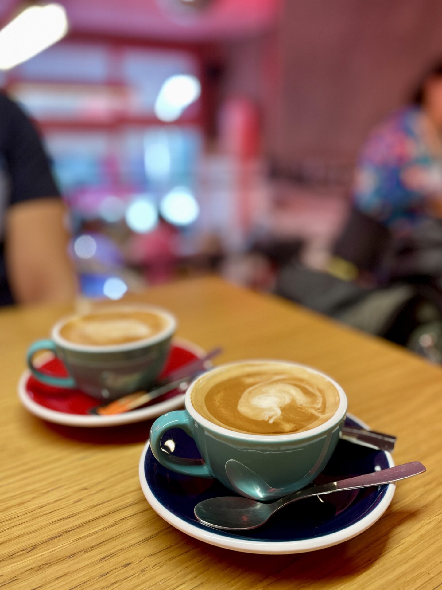 Two oat flat whites at the lazy breakfast club porto - The Best Vegan and Vegetarian Restaurants In Porto