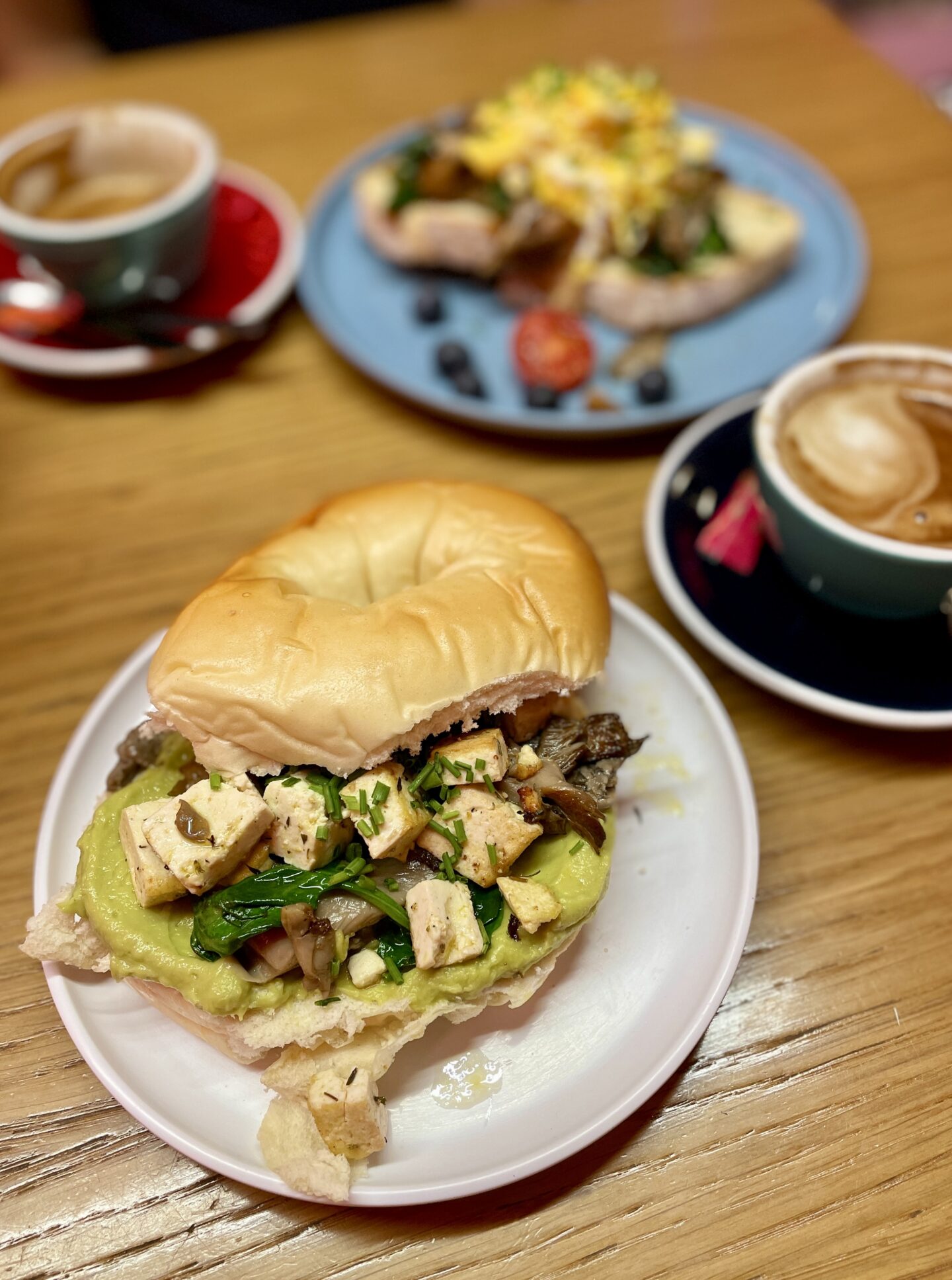 Tofu bagel at the lazy breakfast club porto - The Best Vegan and Vegetarian Restaurants In Porto