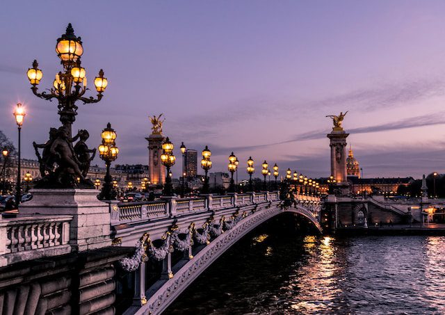 Pont Alexandre III bridge in Paris