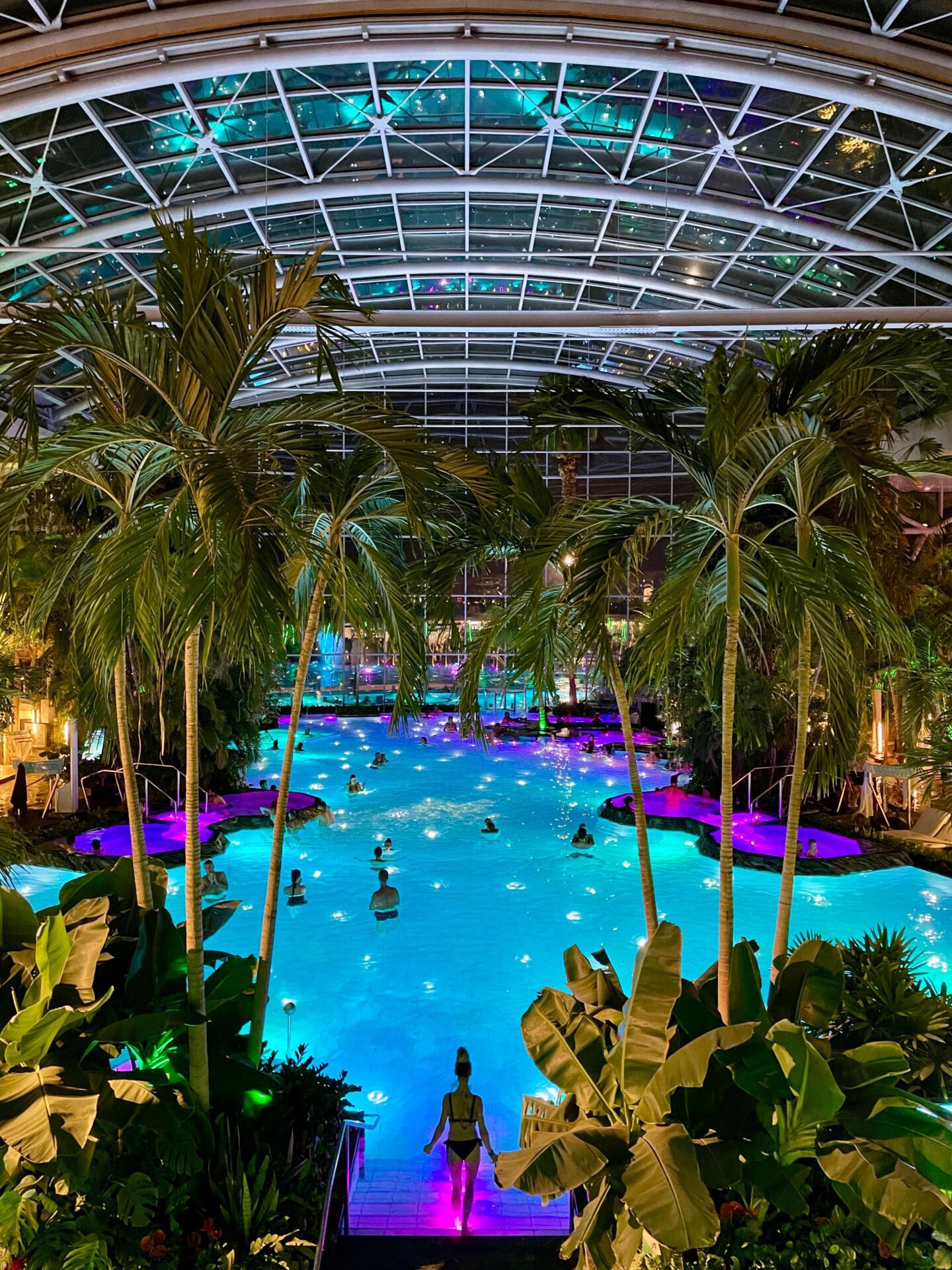 Therme Bucharest at night