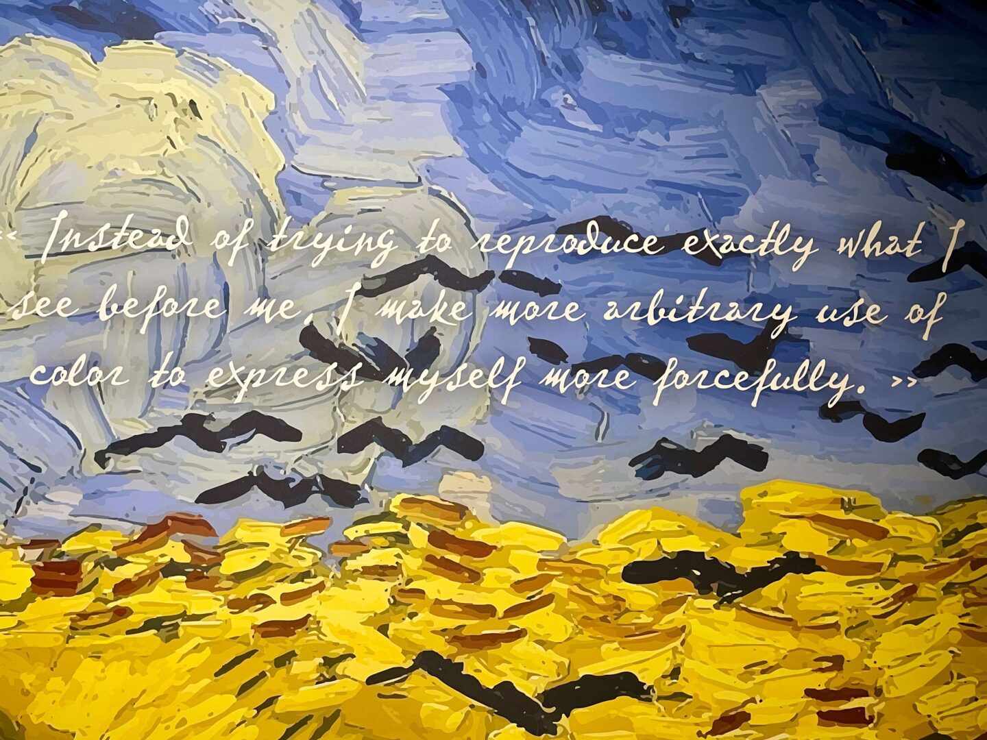 quote from the van gogh immersive experience