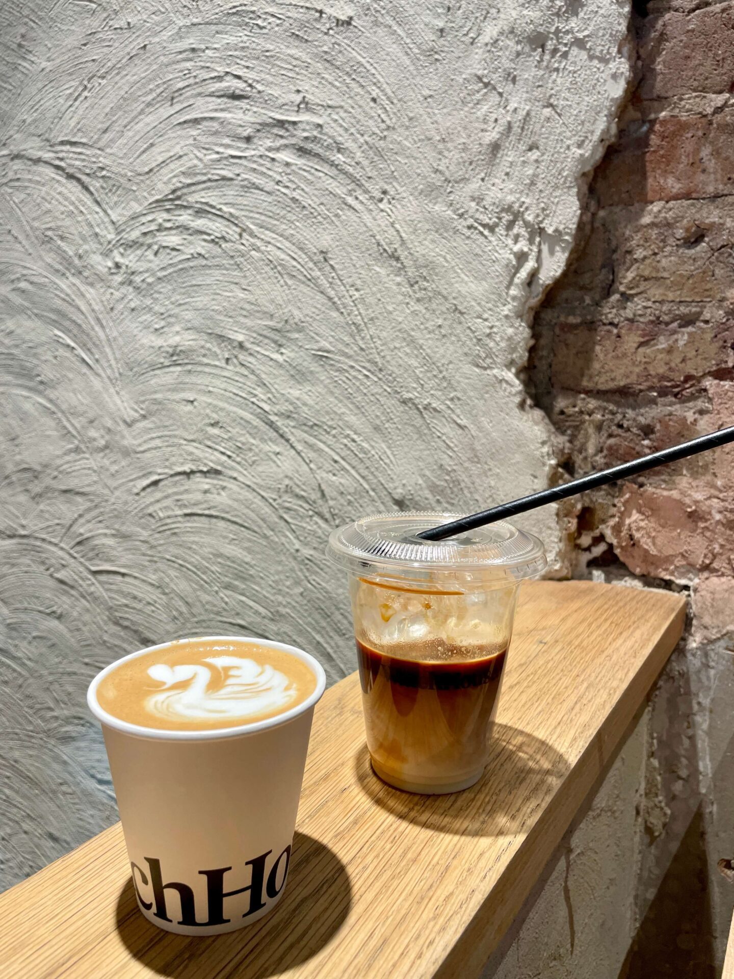 oat flat whites at watchhouse