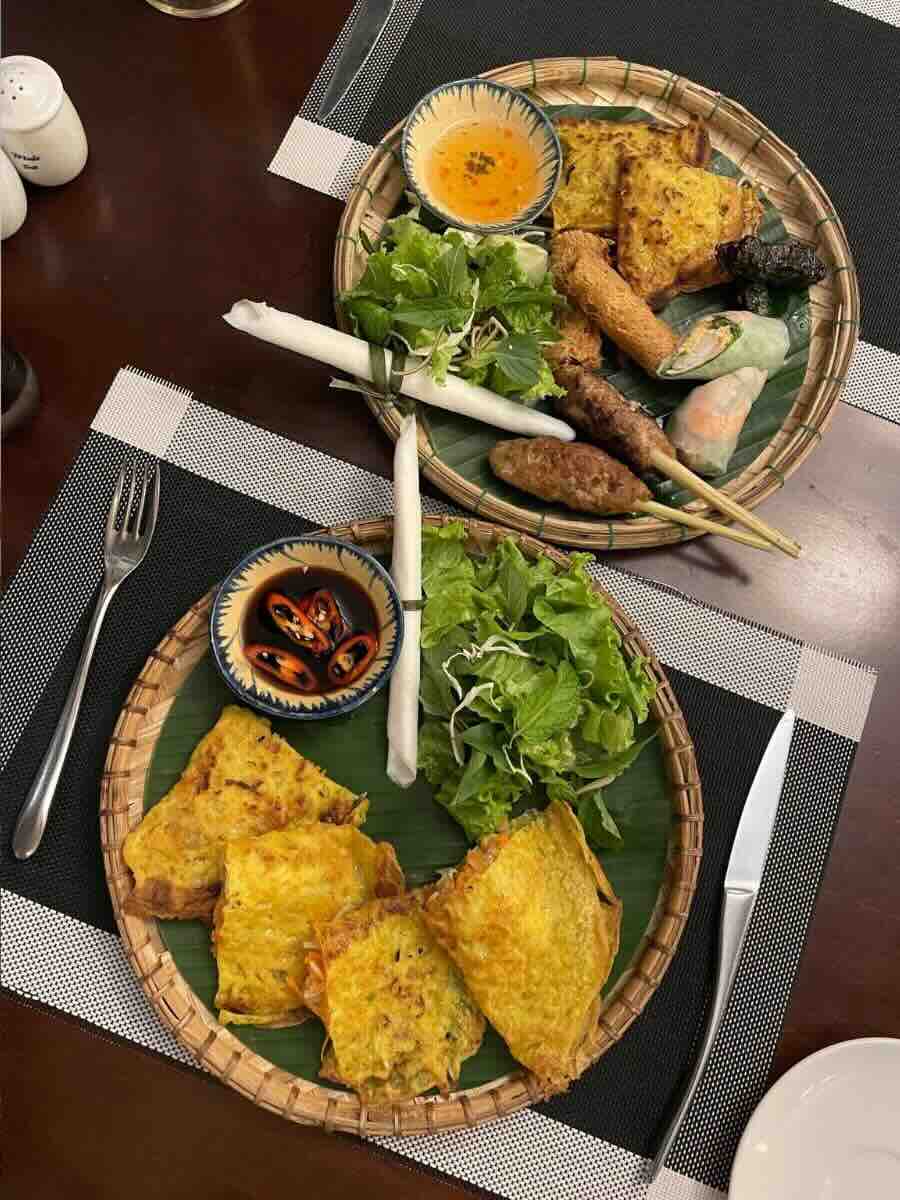 the soul restaurant hoi an platter and vegan vietnamese pancake