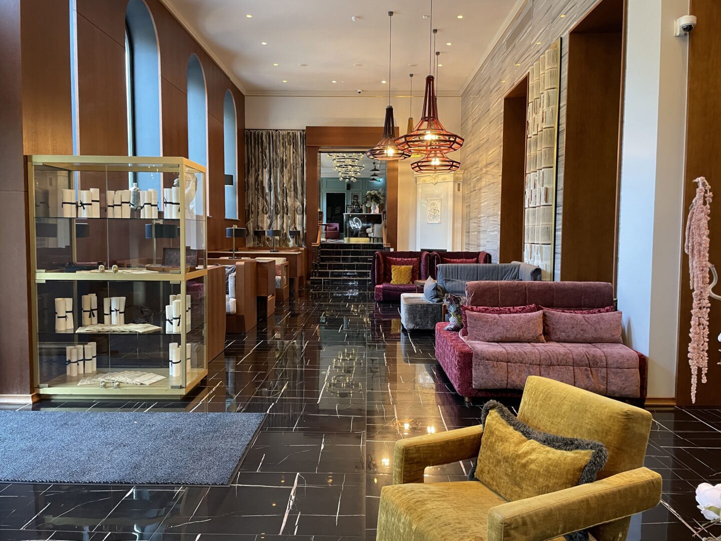 the lobby inside Grand Poet Hotel by Semarah