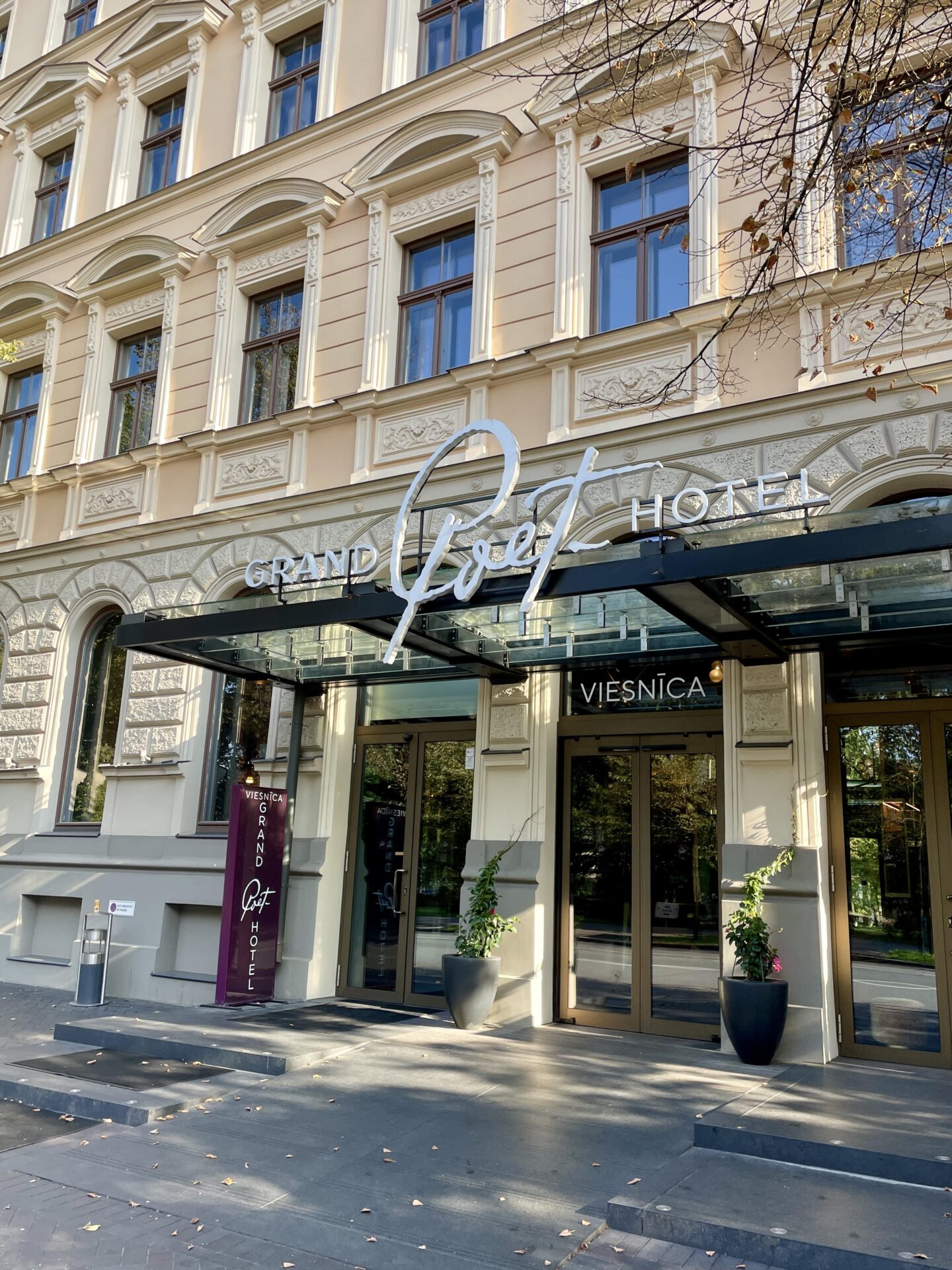outside the Grand Poet Hotel by Semarah