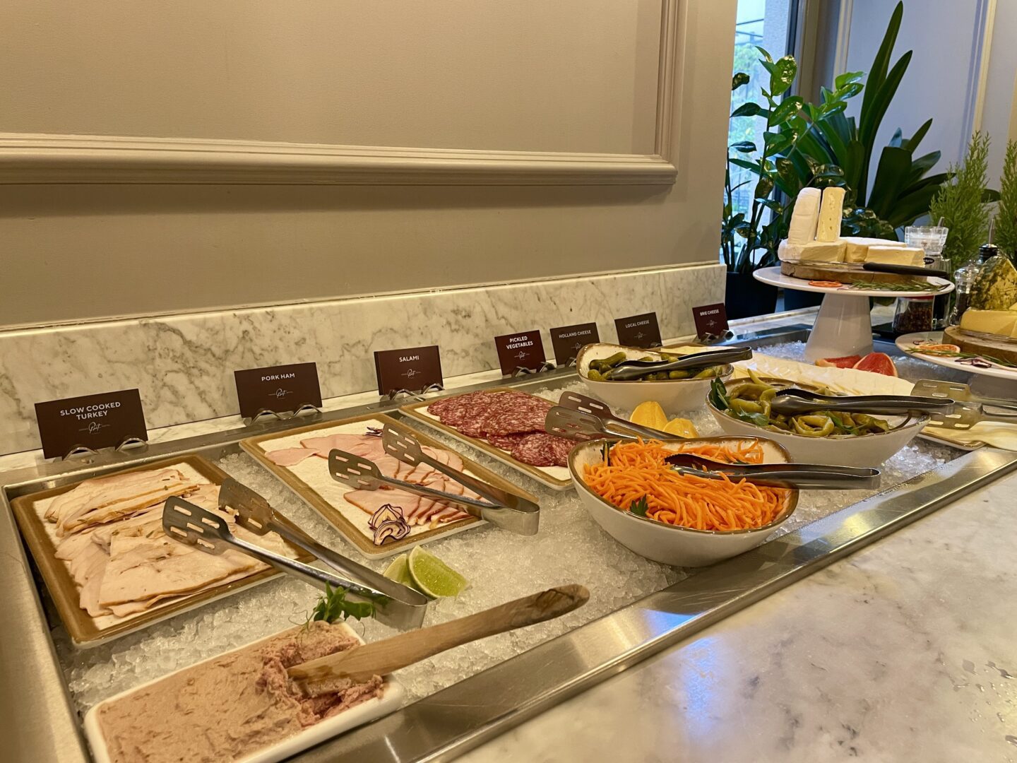 Breakfast buffet at Snob restaurant, Grand Poet Hotel and Spa by Semarah Riga