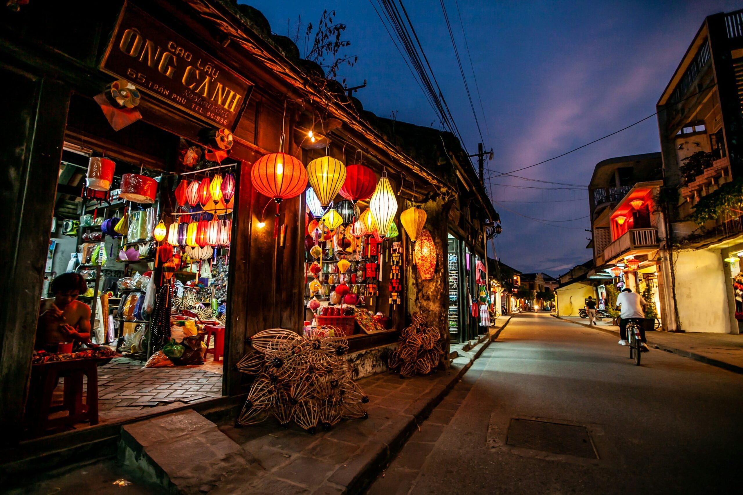 lanterns hanging in Hoi An Ancient Town