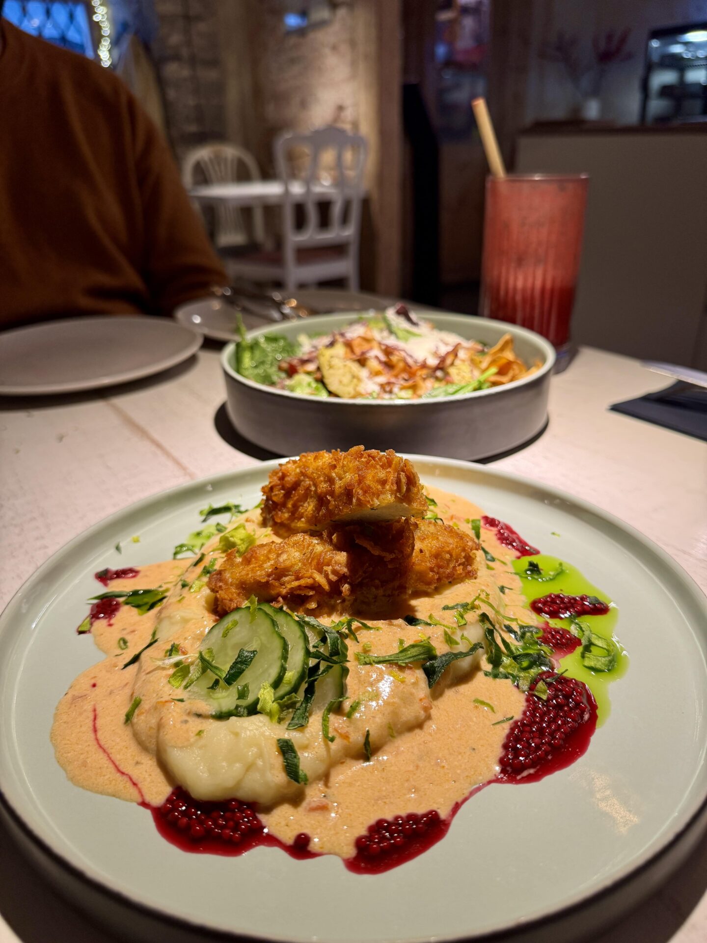 Breaded chicken at Vegan Restoran V Tallinn