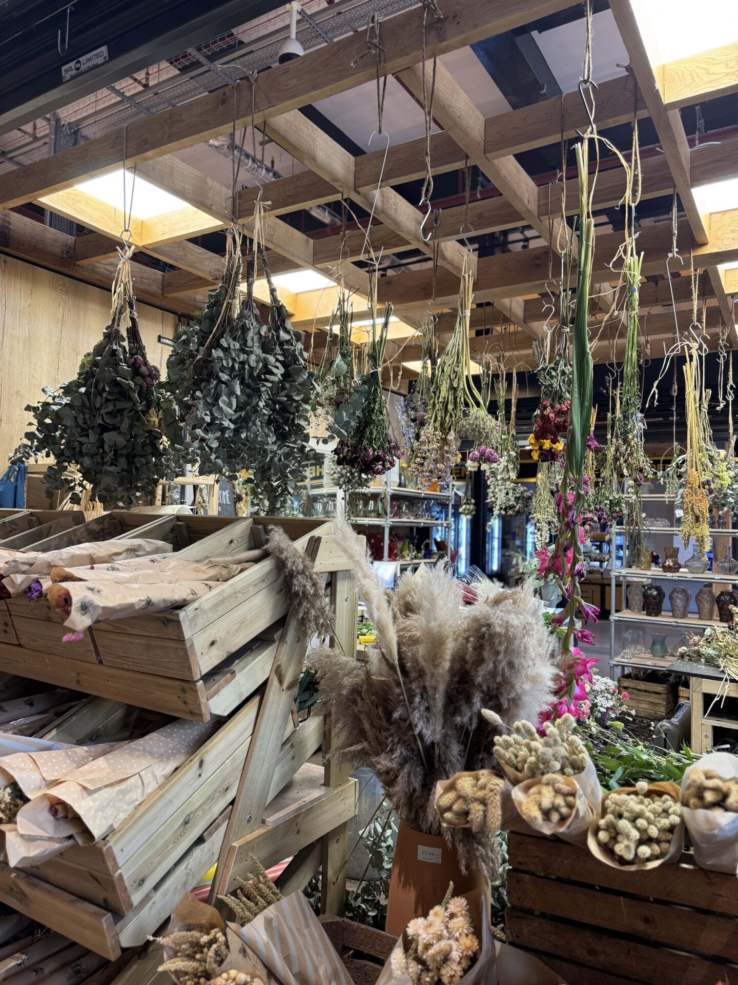 dried flowers at Chester Market