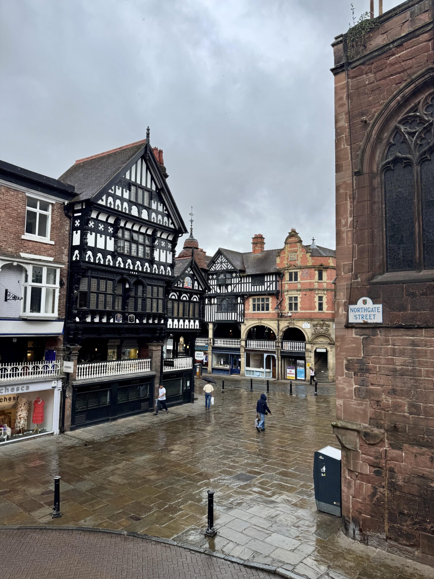The view of Northgate from Chester Rows