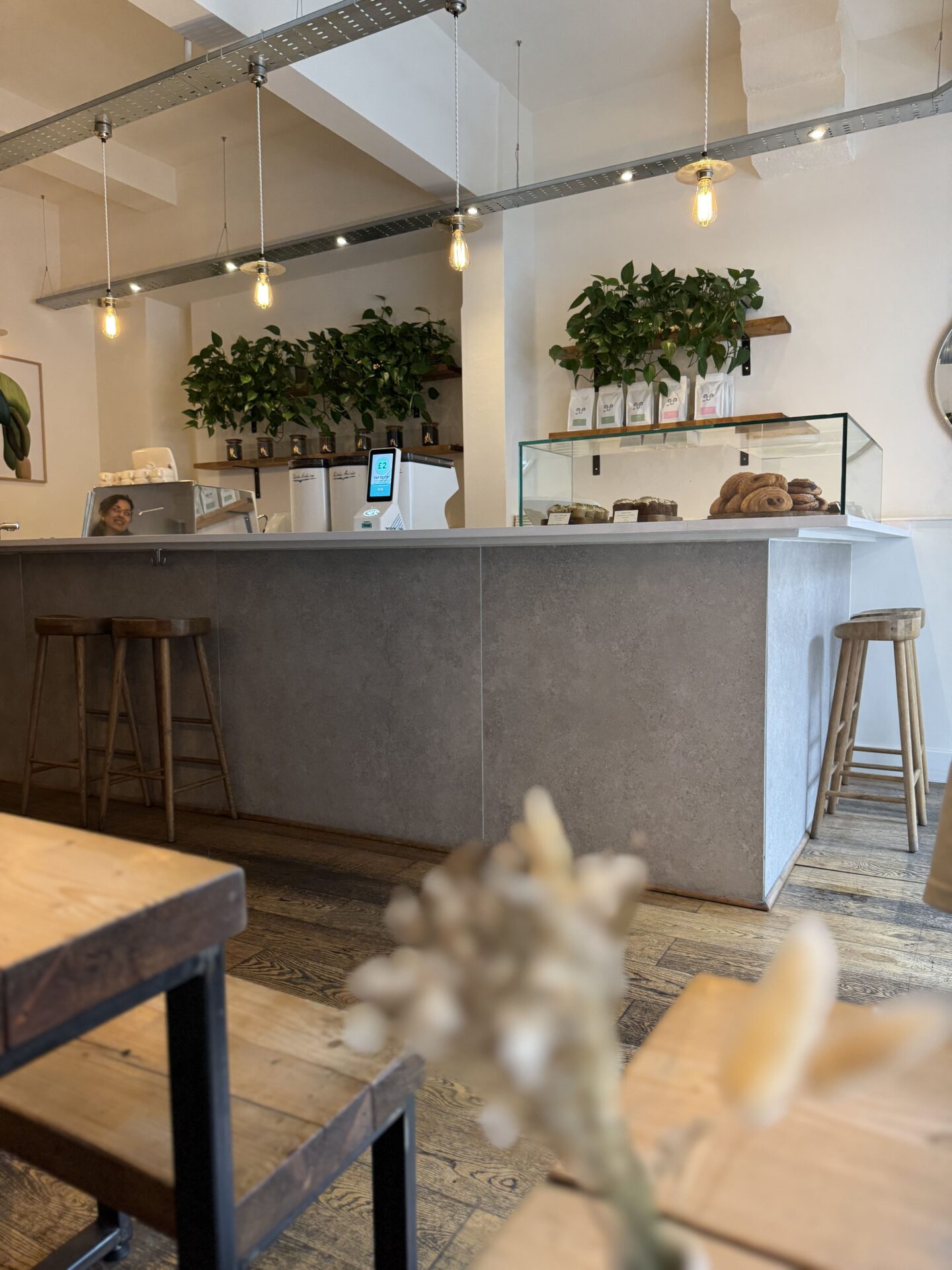 inside Jaunty Goat coffee shop in Chester