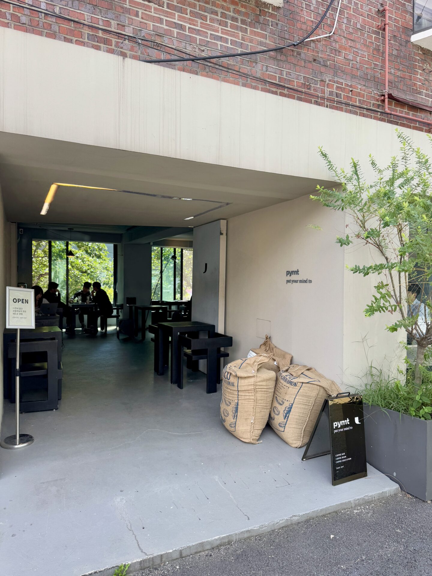 Hipster coffee shop in Itaewon