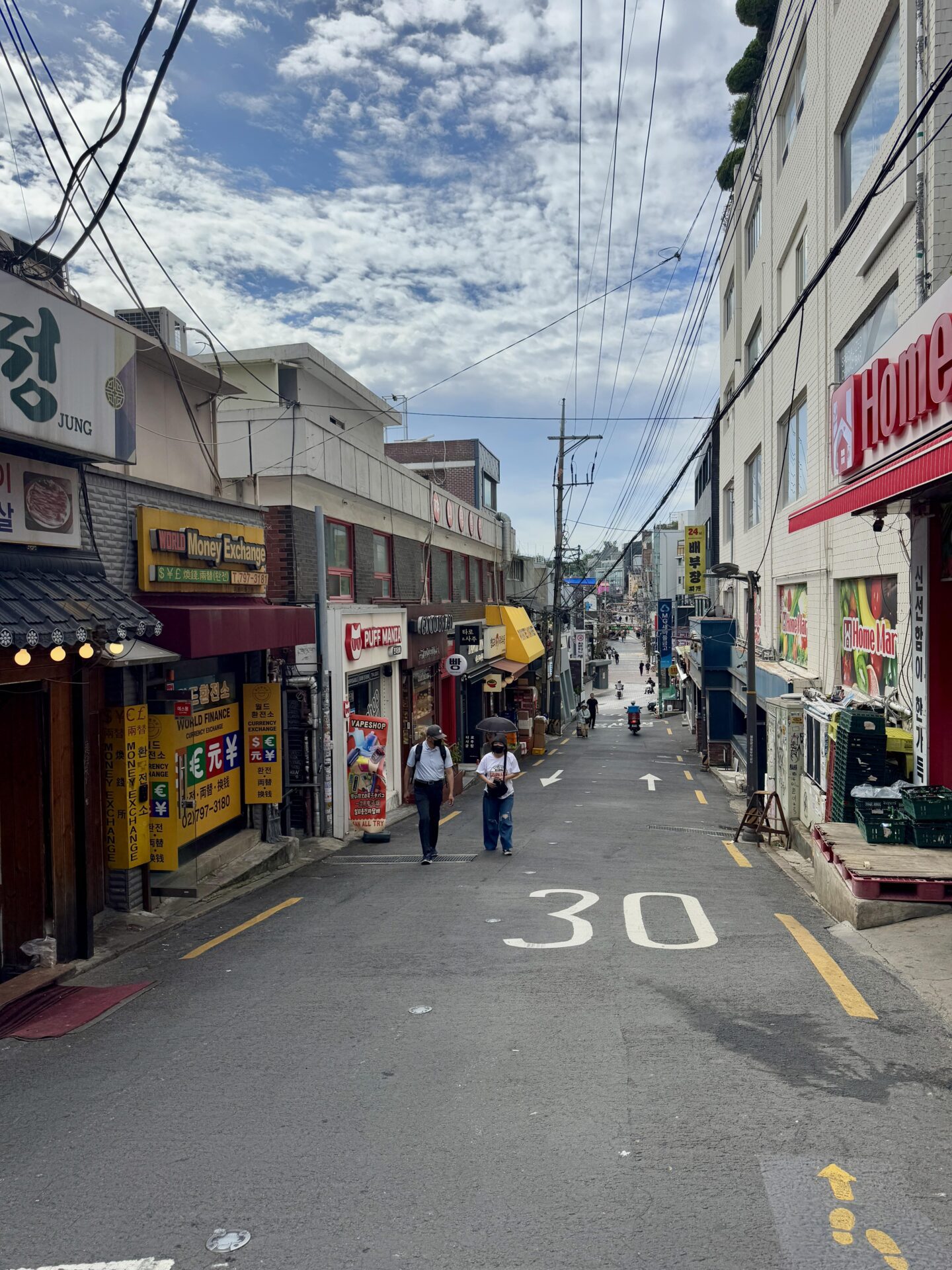 The streets of Itaewon
