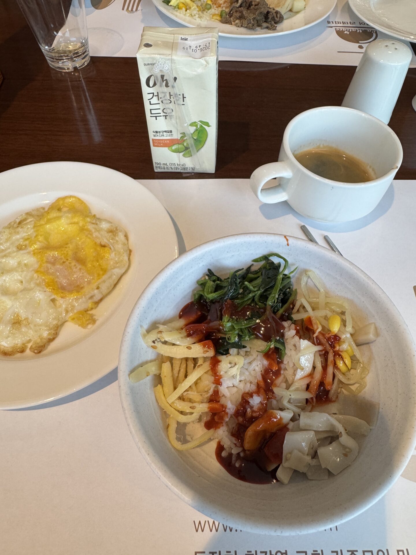 bibimbap for breakfast buffet at Nine Tree by Parnas Seoul Myeongdong II